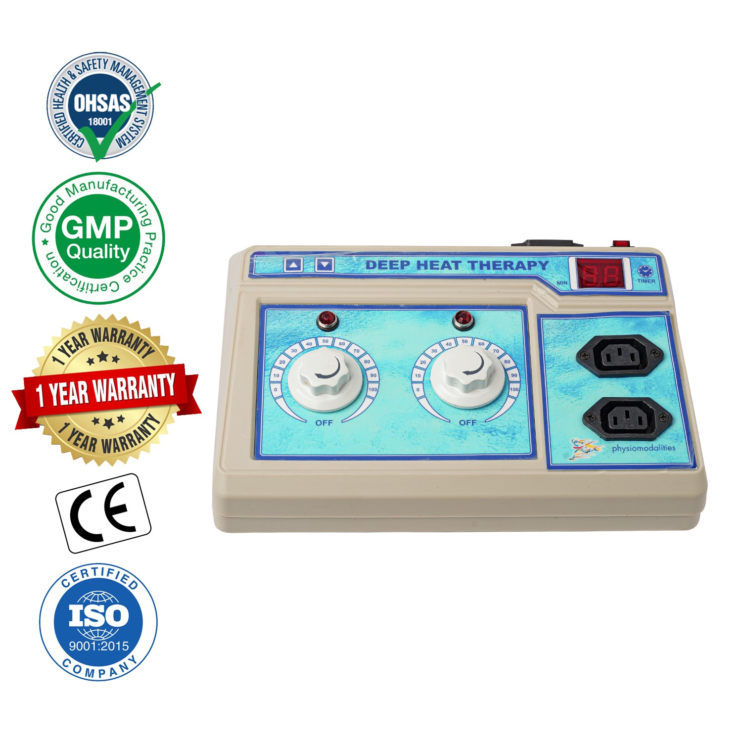 2 CH DEEP HEAT PHYSIO THERAPY Unit For Pain relief